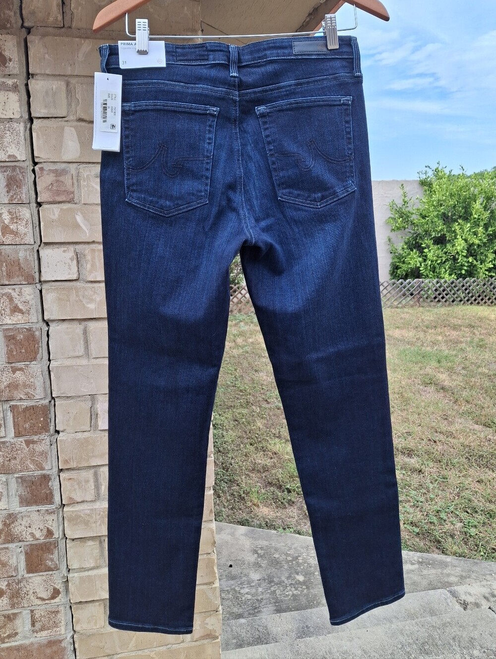 AG Adriano Goldschmied Prima Ankle Cigarette Leg Jeans Dark Wash Size 31 - Picture 2 of 16